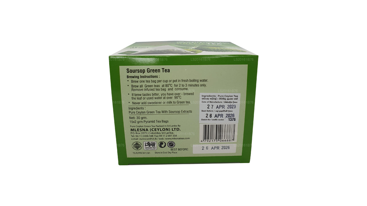 Mlesna Soursop Green Tea (30g) 15 Tea Bags