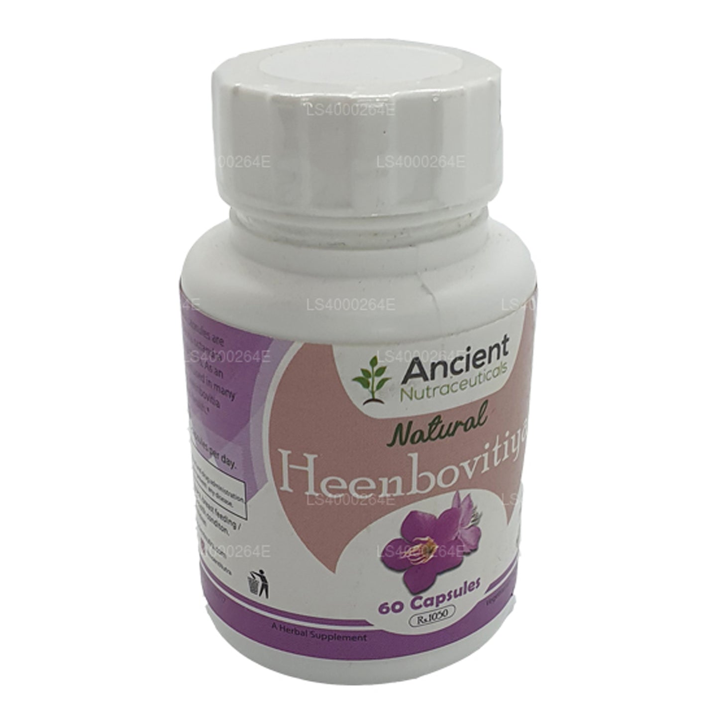 Ancient Nutraceuticals Organic Heenbovitiya (60g x 650mg Veg Capsules)