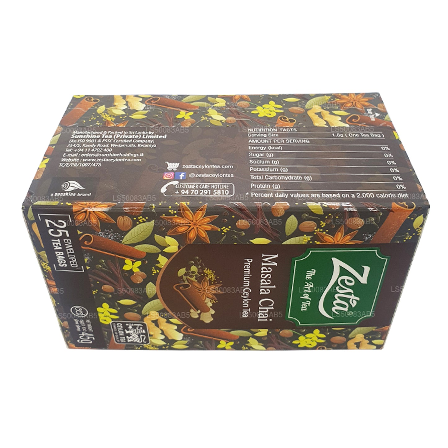 Zesta Masala Chai (45g) 25 Tea Bags