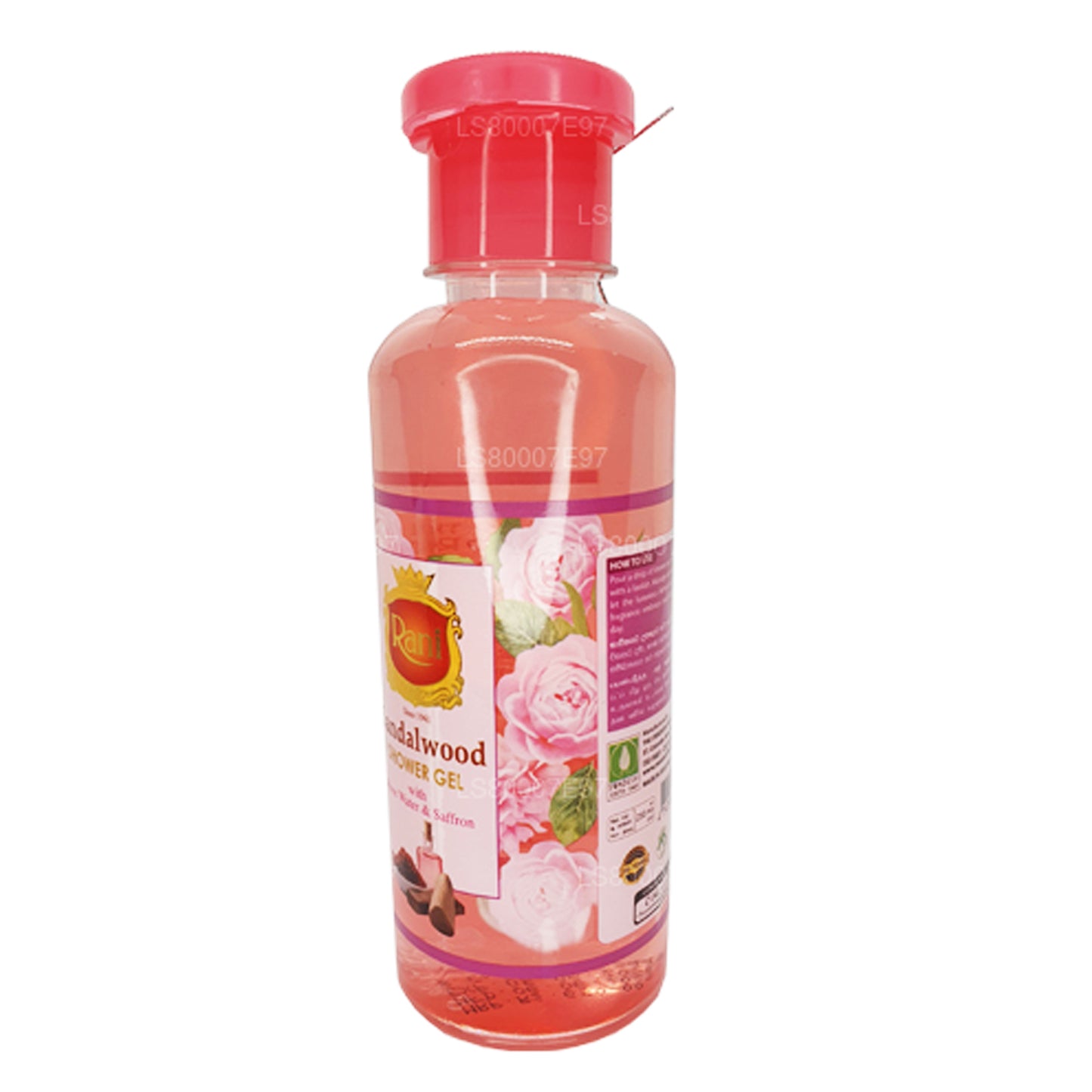 Swadeshi Rani Sandalwood Shower Gel with Rose Water & Saffron (250ml)