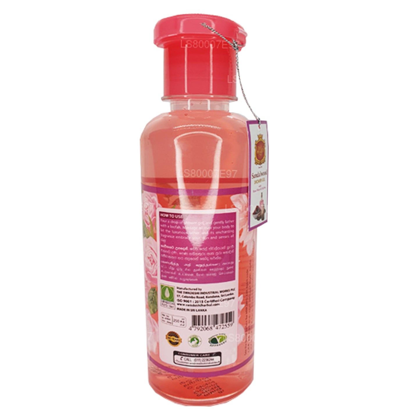 Swadeshi Rani Sandalwood Shower Gel with Rose Water & Saffron (250ml)