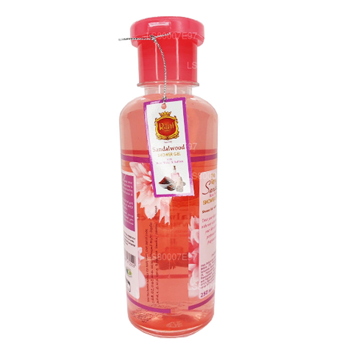 Swadeshi Rani Sandalwood Shower Gel with Rose Water & Saffron (250ml)