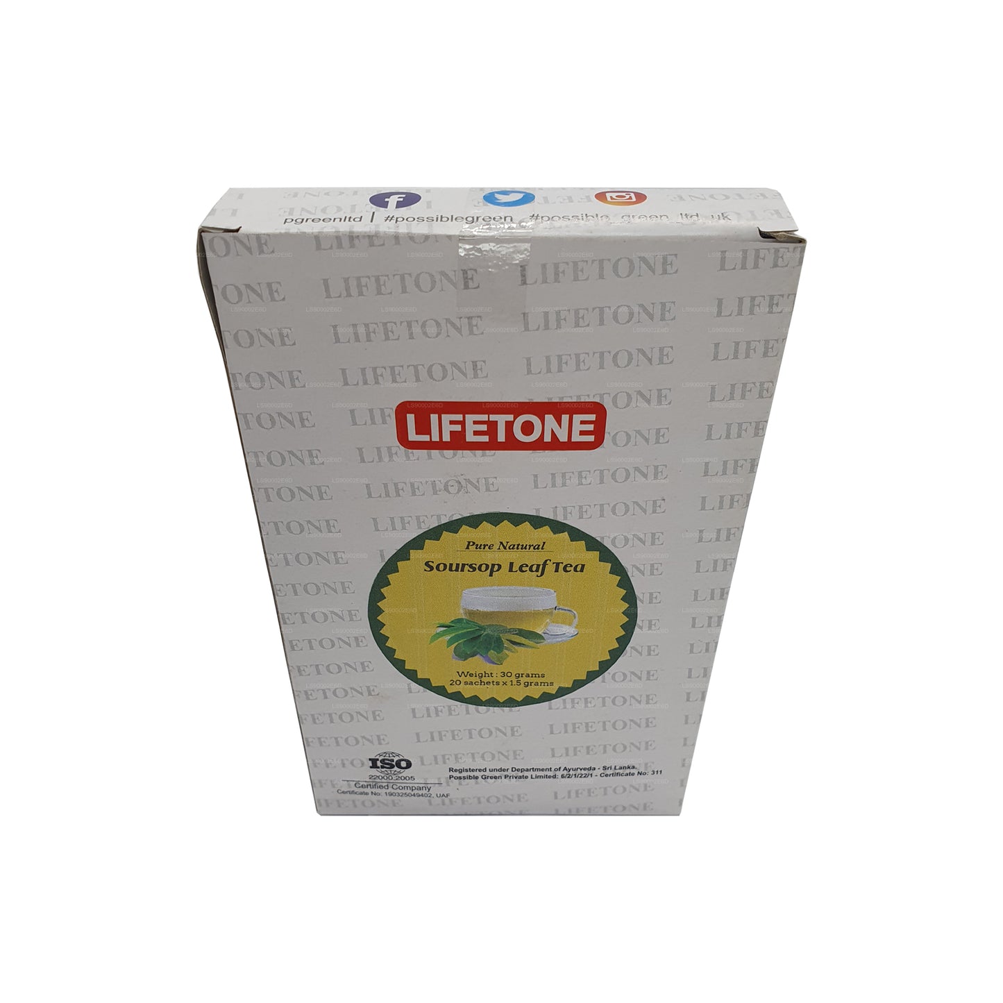 Lifetone Soursop Leaf Tea (30g) 20 Tea Bags