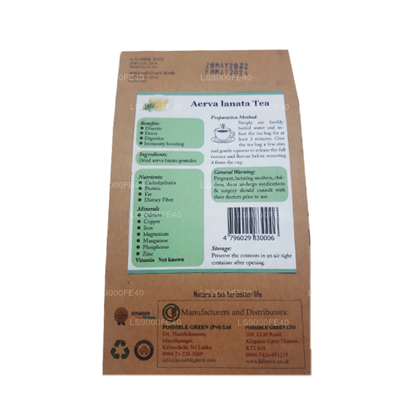 Lifetone Aerva Lanata Tea (30g)