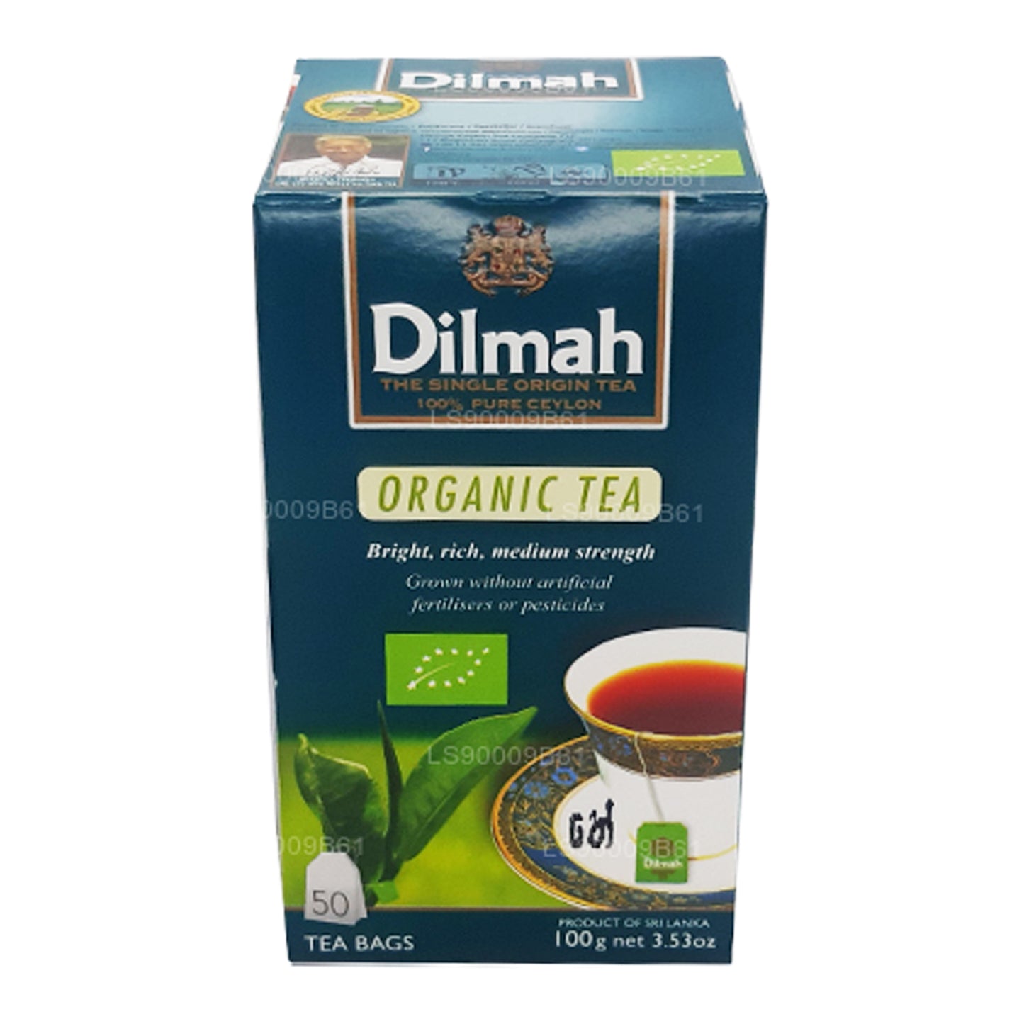 Dilmah Organic Tea (100g) 50 Tea Bags