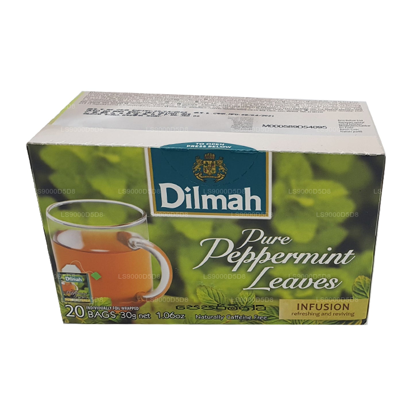 Dilmah Pure Peppermint Leaves (30g) 20 Tea Bags