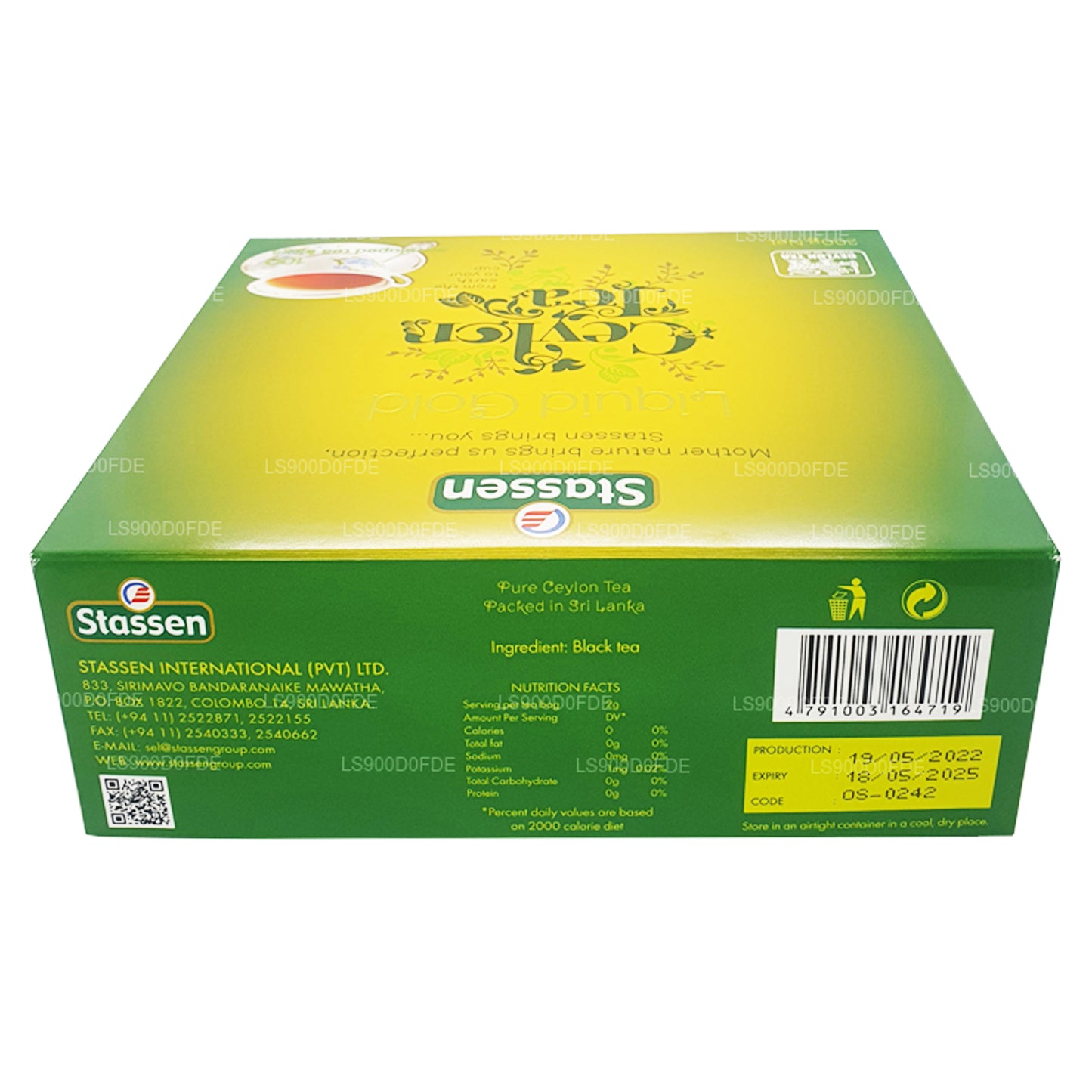 Stassen Liquid Gold Tea (200g) 100 Tea Bags