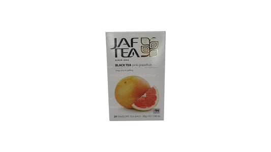 Jaf Tea Pure Fruits Collection Black Tea Pink Grapefruit Foil Envelop Tea Bags (30g)