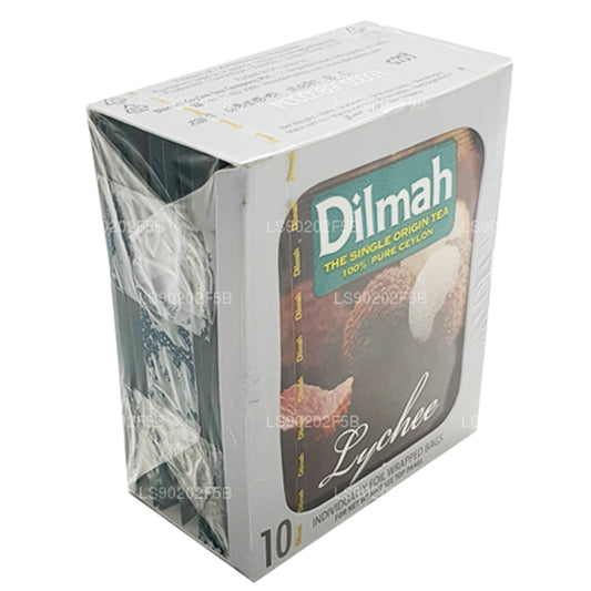Dilmah Lychee Flavored Ceylon Black Tea (20g) 10 Tea Bags