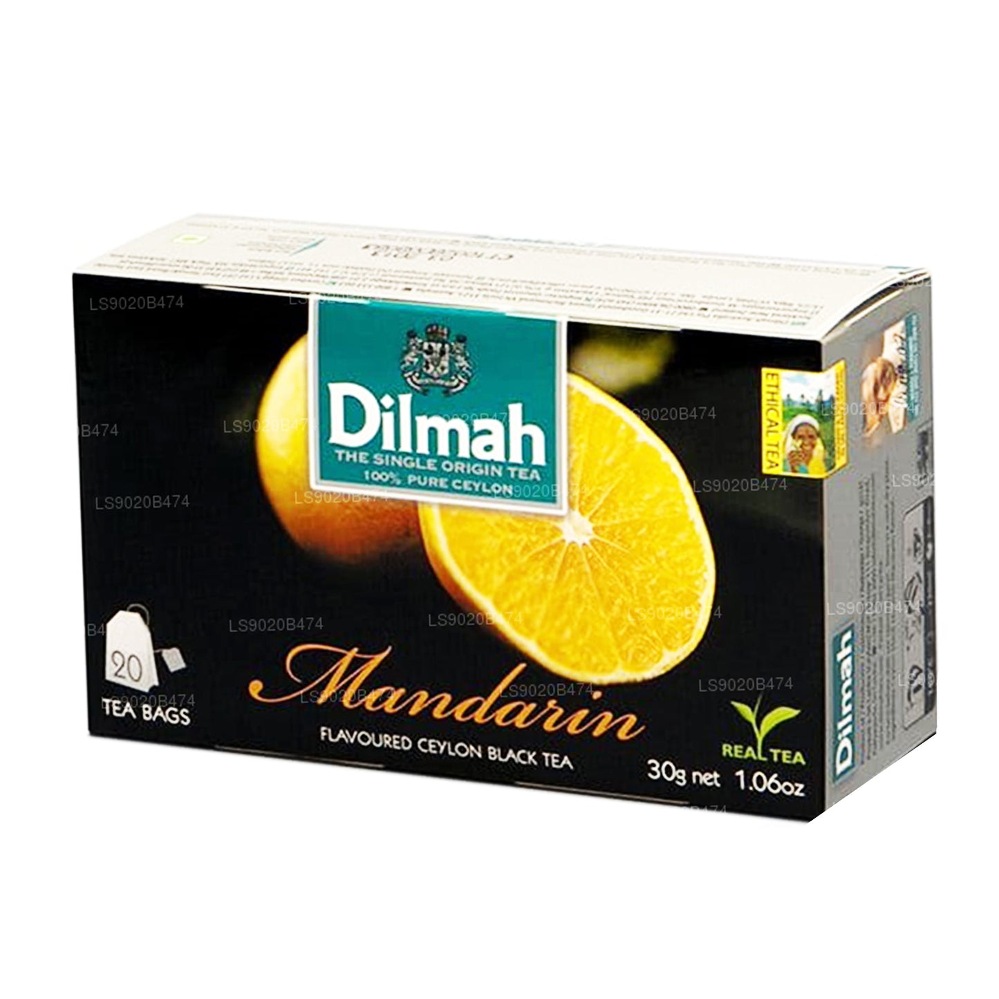 Dilmah Mandarin Flavored Tea (30g) 20 Tea Bags