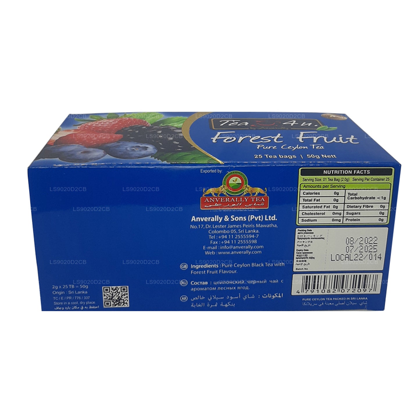 Tea4U Forest Fruit Tea (50g) 25 Tea Bags