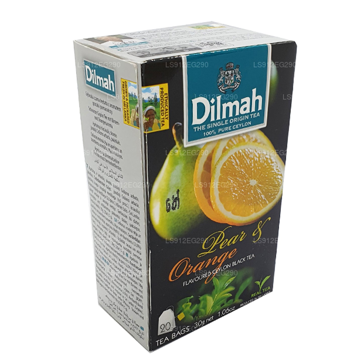 Dilmah Pear and Orange Flavored Ceylon Black Tea (30g) 20 Tea Bags