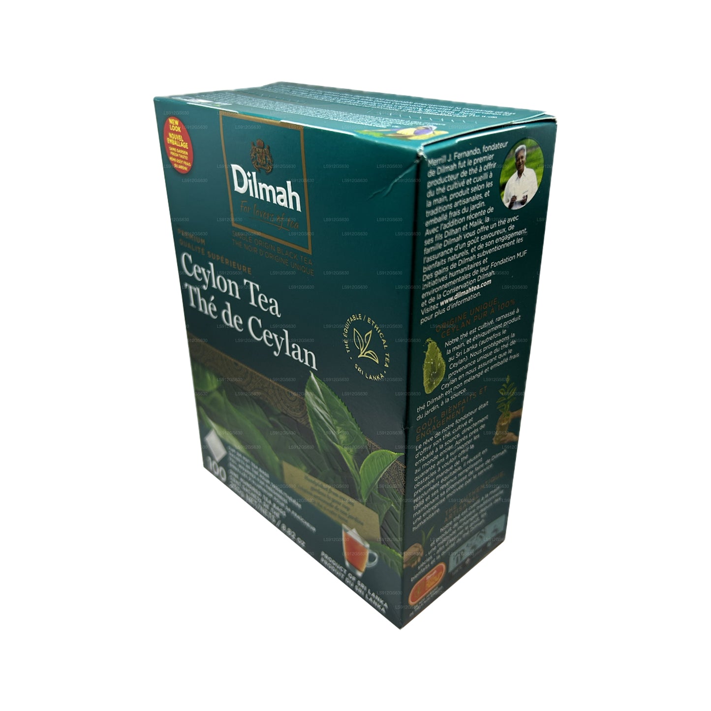Dilmah Premium Ceylon Tea (250g) 100 Tagless Tea Bags