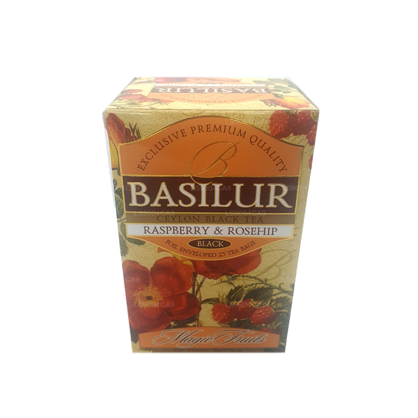 Basilur Magic Fruits Raspberry and Rosehip (50g) 25 Tea Bags