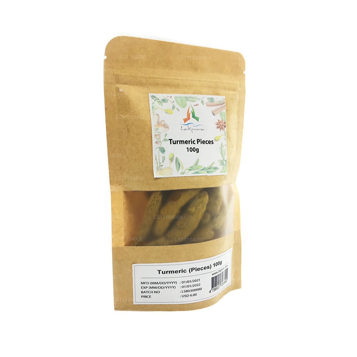 Lakpura Dehydrated Tumeric Whole