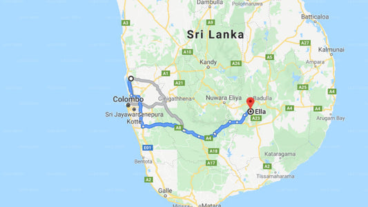 Transfer between Colombo Airport (CMB) and Ambiente, Ella