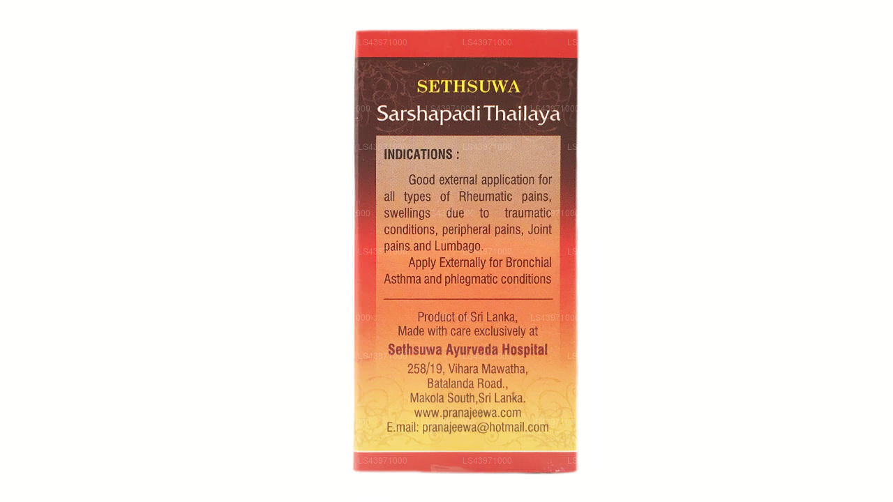 Sethsuwa Sarshapadi Oil (60ml)