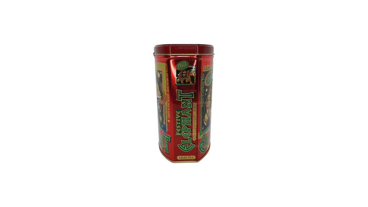 Battler Festive Elephant Fruit Cocktail Tin Caddy (100g)