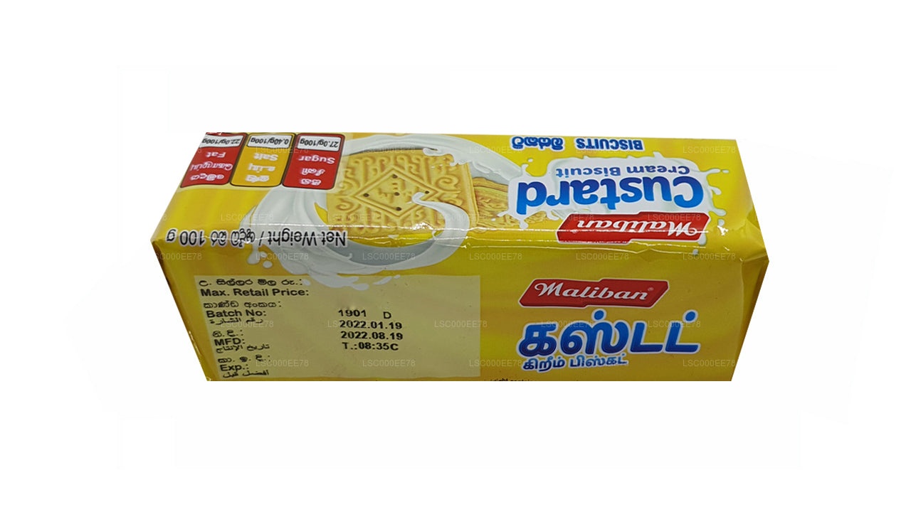 Maliban Custard Cream Sandwich Biscuit (100g)